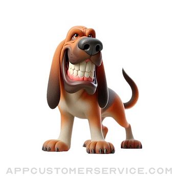 Download Happy Bloodhound Stickers App