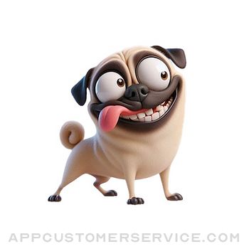 Goofy Pug Stickers Customer Service