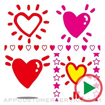 Heart Animation 5 Sticker Customer Service