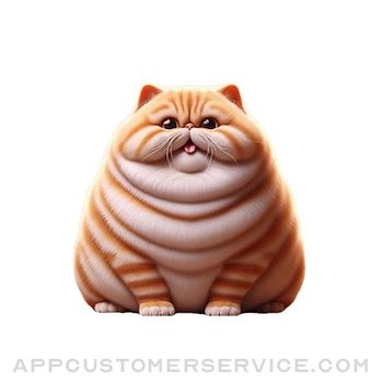 Fat Persian Cat Stickers Customer Service