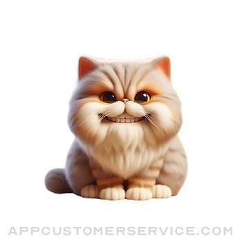 Happy Persian Cat Stickers Customer Service