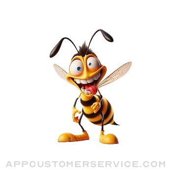 Goofy Wasp Stickers Customer Service