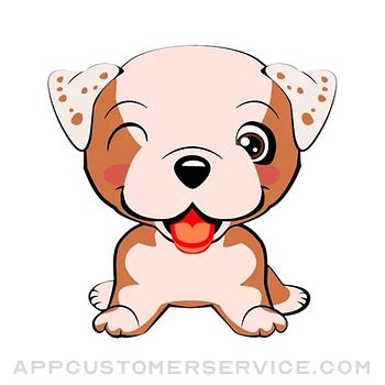 Pretty Dog Emoji Funny Sticker Customer Service
