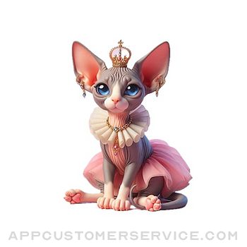 Sphynx Cat Princess Stickers Customer Service