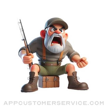 Angry Fisherman Stickers Customer Service