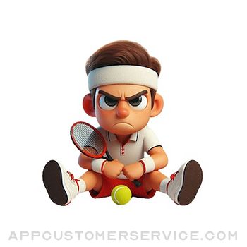 Angry Tennis Player Stickers Customer Service
