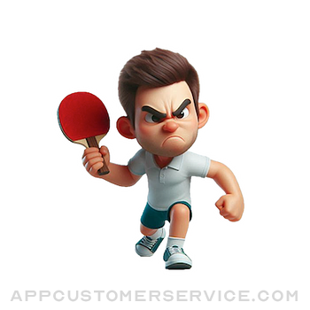 Angry Table Tennis Stickers Customer Service