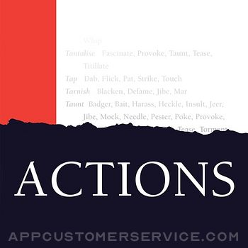 Actions: The Actors’ Thesaurus Customer Service