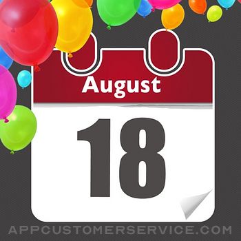 Birthday Reminder - Calendar and Countdown Customer Service