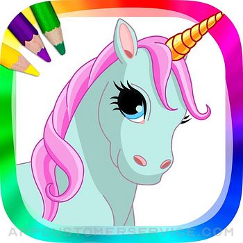 Unicorns and ponies - drawings to paint and coloring book Customer Service